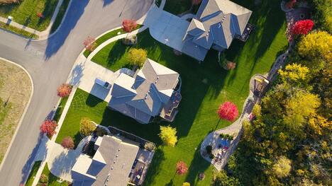 Aerial view of home: Photo by David McBee from Pexels